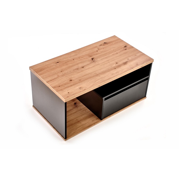 Ława PANTERA kolor dąb wotan/czarny - Halmar