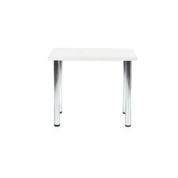 Stół MODEX 90 kolor blat - biały, nogi - chrom - Halmar