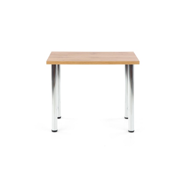 Stół MODEX 90 kolor blat - dąb wotan, nogi - chrom - Halmar