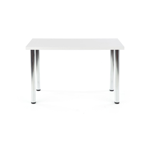 Stół MODEX 120 kolor blat - biały, nogi - chrom - Halmar