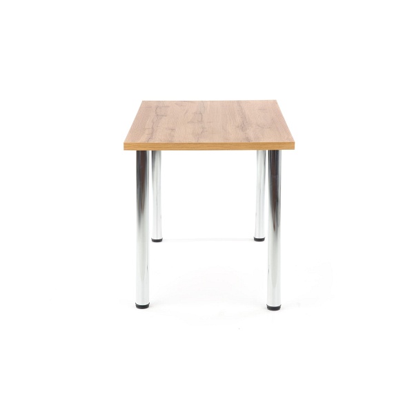 Stół MODEX 120 kolor blat - dąb wotan, nogi - chrom - Halmar