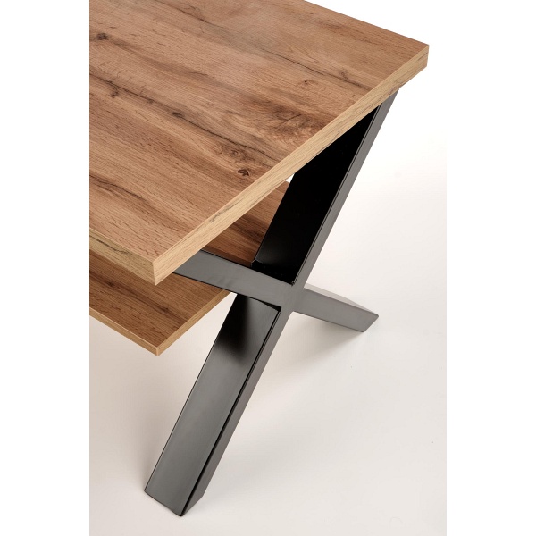 Ława VENOM X kolor: dąb wotan/czarny - Halmar