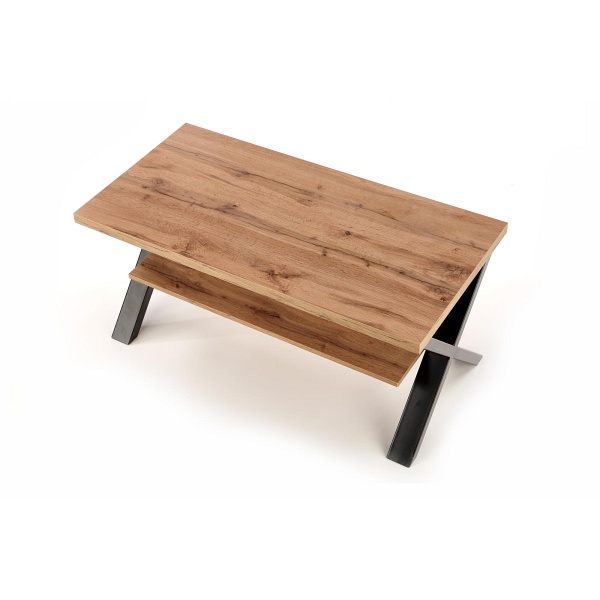 Ława VENOM X kolor: dąb wotan/czarny - Halmar