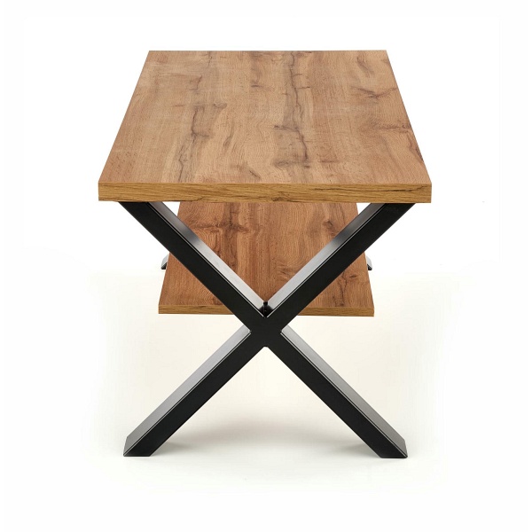 Ława VENOM X kolor: dąb wotan/czarny - Halmar