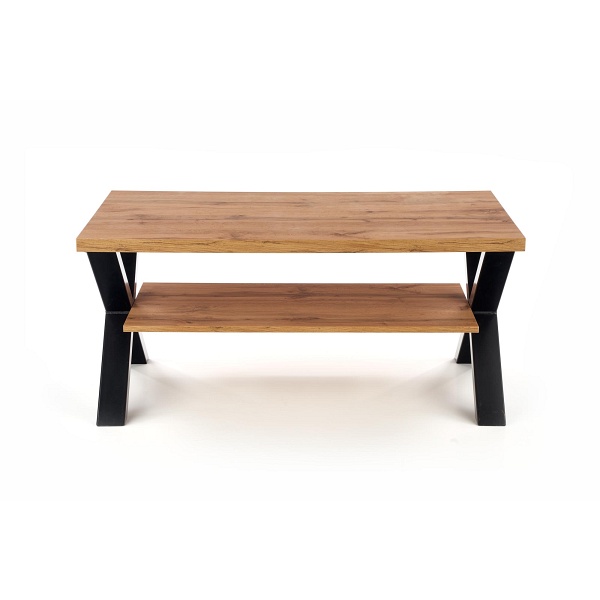 Ława VENOM X kolor: dąb wotan/czarny - Halmar