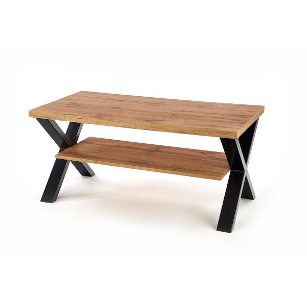 Ława VENOM X kolor: dąb wotan/czarny - Halmar