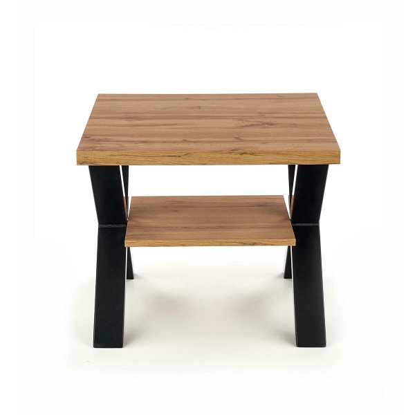 Ława VENOM KW kolor: dąb wotan/czarny - Halmar