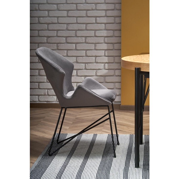 Stół INFERNO rozkładany dąb naturalny - czarny - Halmar