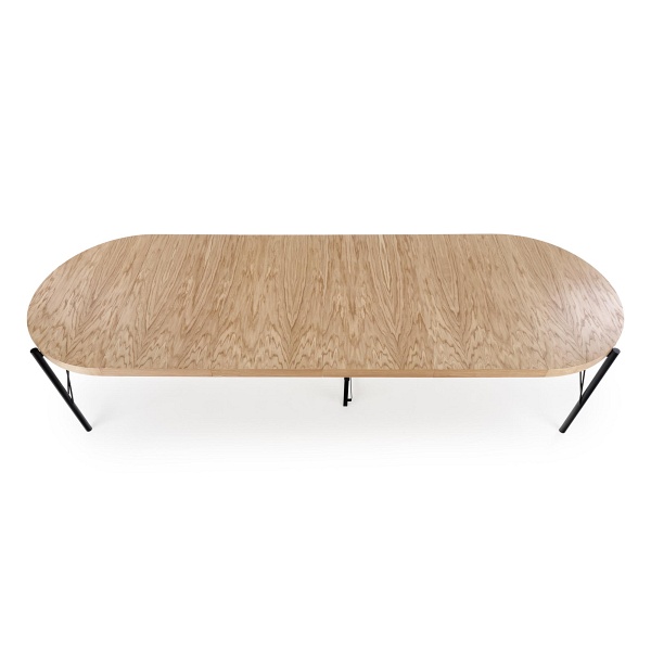 Stół INFERNO rozkładany dąb naturalny - czarny - Halmar