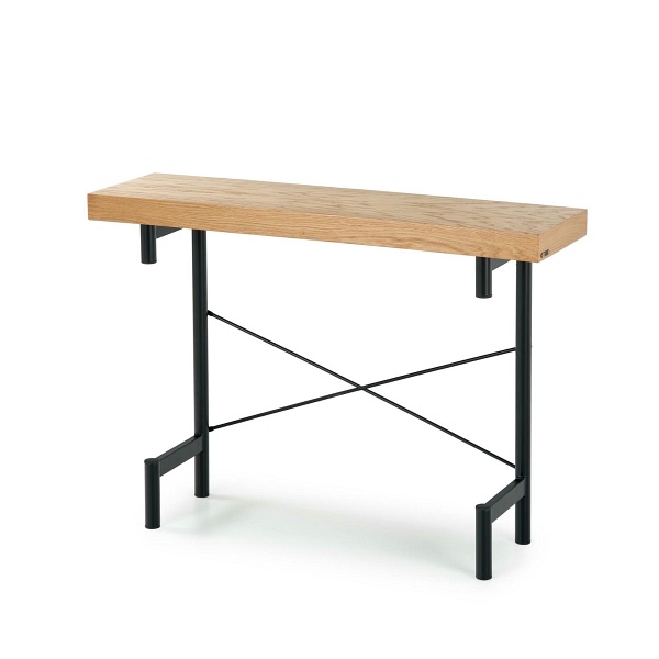 INFERNO konsolka dąb naturalny - czarny - Halmar