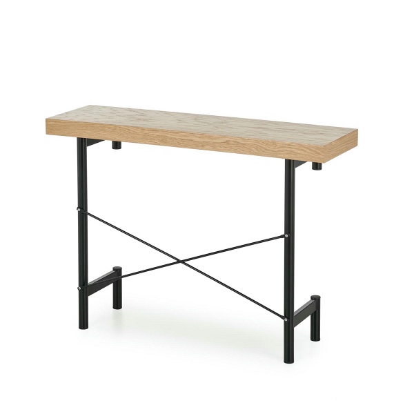 INFERNO konsolka dąb naturalny - czarny - Halmar