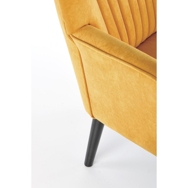 Fotel DELGADO wypoczynkowy musztardowy - Halmar