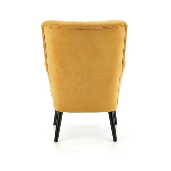 Fotel DELGADO wypoczynkowy musztardowy - Halmar