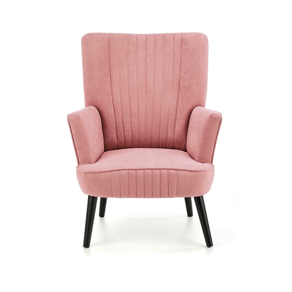 Fotel DELGADO wypoczynkowy różowy - Halmar
