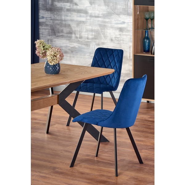 Stół BACARDI rozkładany dąb naturalny / czarny - Halmar