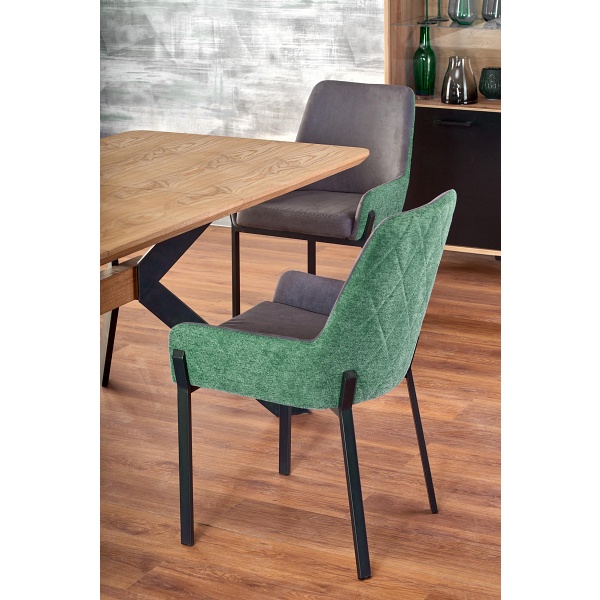 Stół BACARDI rozkładany dąb naturalny / czarny - Halmar