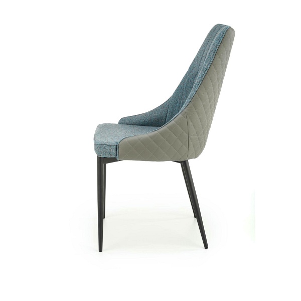 Krzesło K448 jasny popielaty/niebieski - Halmar