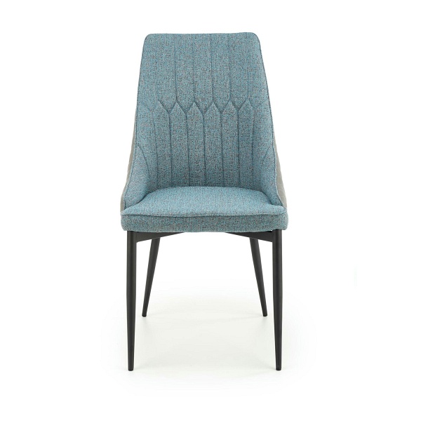 Krzesło K448 jasny popielaty/niebieski - Halmar