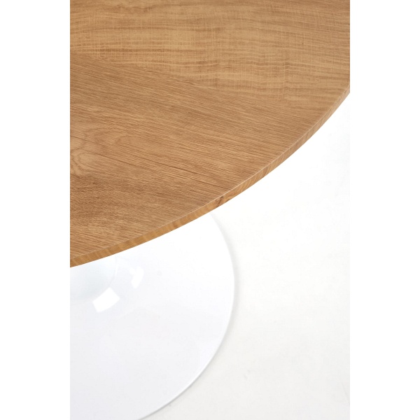 Stół STING blat - naturalny, noga - biały - Halmar