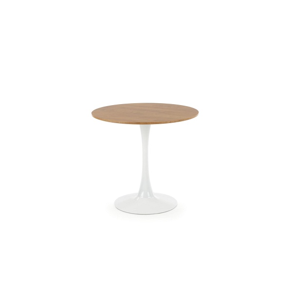 Stół STING blat - naturalny, noga - biały - Halmar