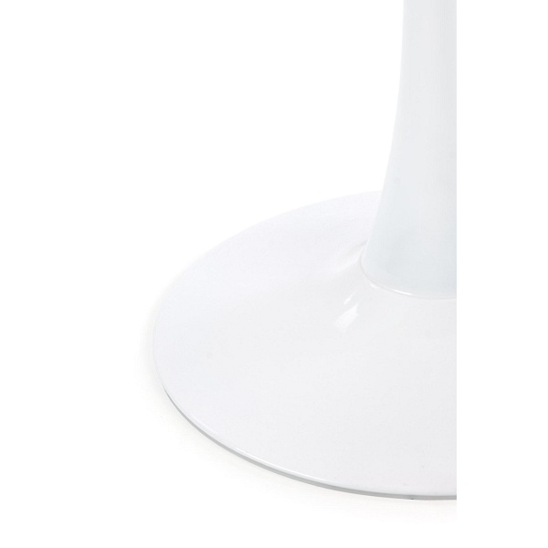 Stół DENVER , blat - biały marmur, noga - biały - Halmar