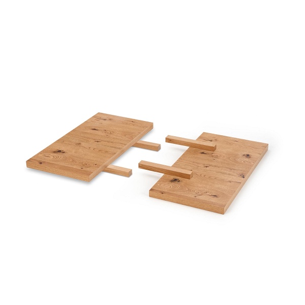 MASSIVE przedłużki 45x90cm - komplet jasny dąb/czarny - Halmar