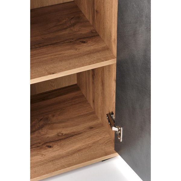 Komoda LIMA KM-2 dąb wotan / popielaty - Halmar