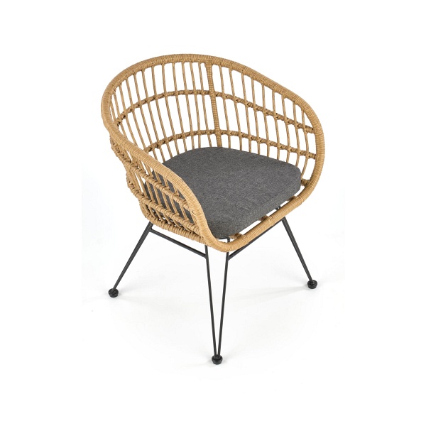 Krzesło K456 naturalny/popielaty - Halmar