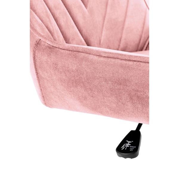 Fotel RICO młodzieżowy różowy velvet - Halmar