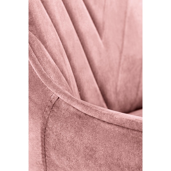 Fotel RICO młodzieżowy różowy velvet - Halmar