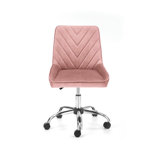 Fotel RICO młodzieżowy różowy velvet - Halmar