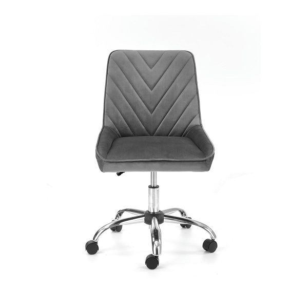 Fotel RICO młodzieżowy popielaty velvet - Halmar