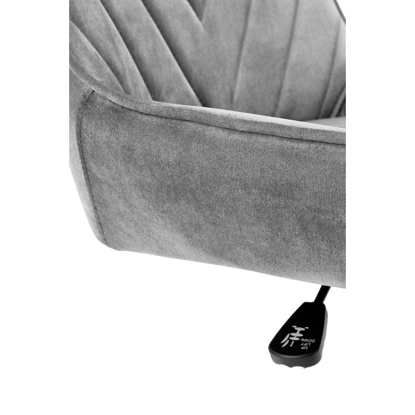 Fotel RICO młodzieżowy popielaty velvet - Halmar