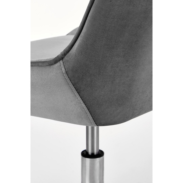 Fotel RICO młodzieżowy popielaty velvet - Halmar