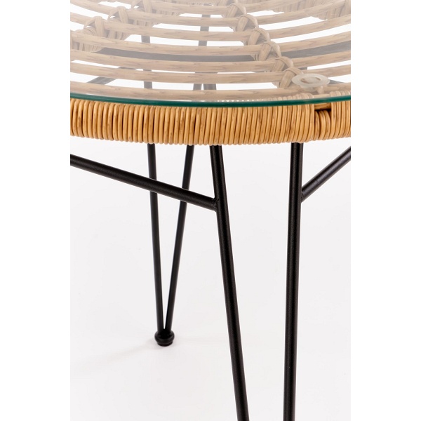 Stół FALCON naturalny-czarny - Halmar