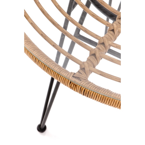 Stół FALCON naturalny-czarny - Halmar