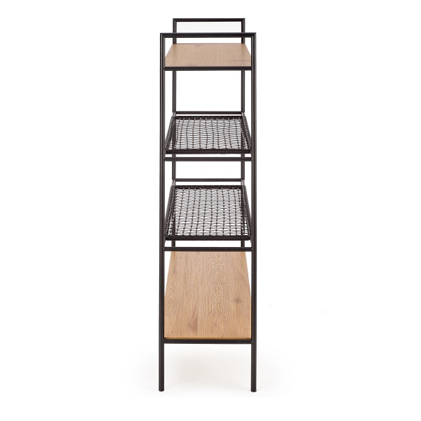 Regał REG21 dąb złoty/czarny - Halmar