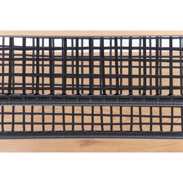 Regał REG21 dąb złoty/czarny - Halmar