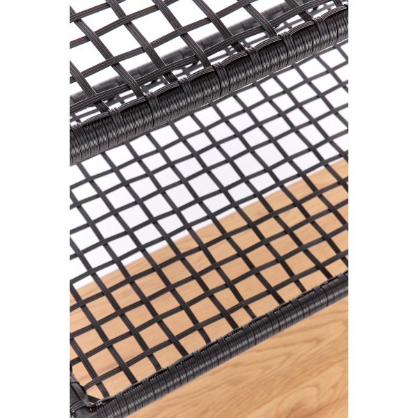 Regał REG21 dąb złoty/czarny - Halmar