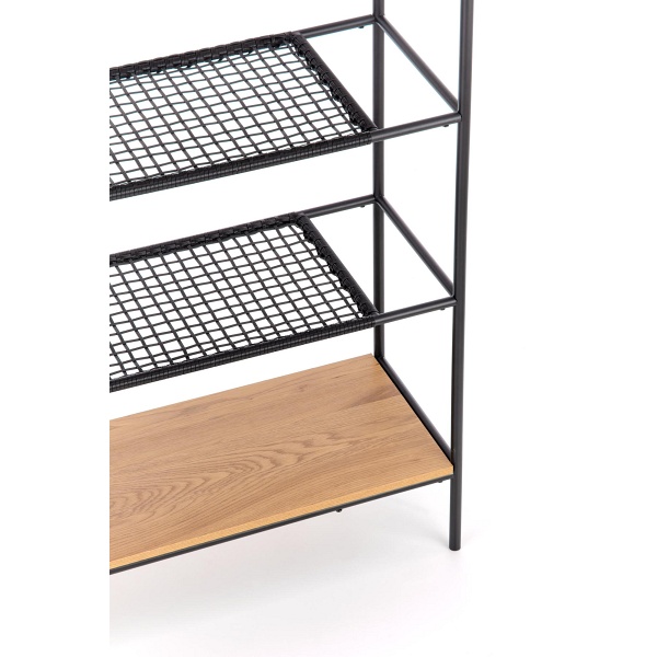 Regał REG21 dąb złoty/czarny - Halmar