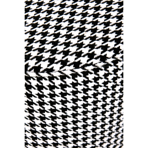 Pufa ARUNA czarny/biały/złoty - Halmar