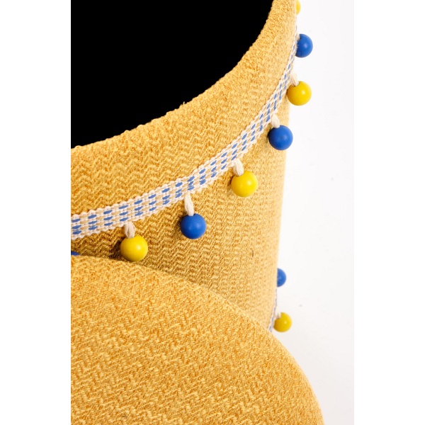 GRADO zestaw 2 puf, żółty - Halmar