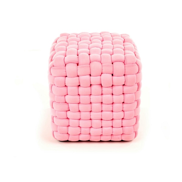 Pufa RUBIK jasny różowy - Halmar