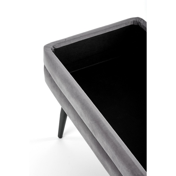 Ławka VELVA popielaty/czarny - Halmar