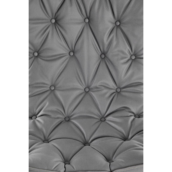 Fotel INDIGO bujany ciemny popiel - czarny - Halmar