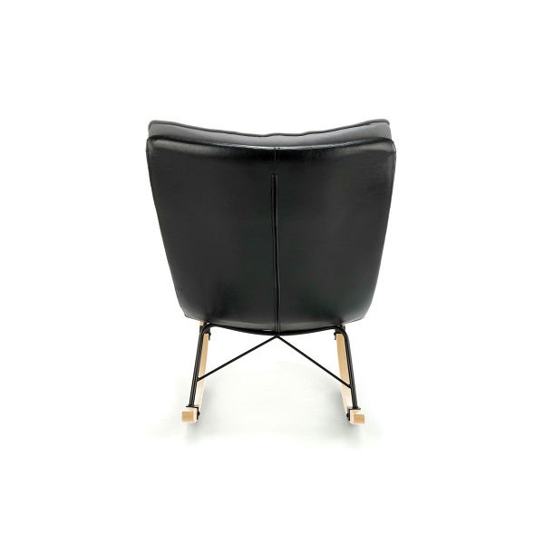 Fotel INDIGO bujany ciemny popiel - czarny - Halmar