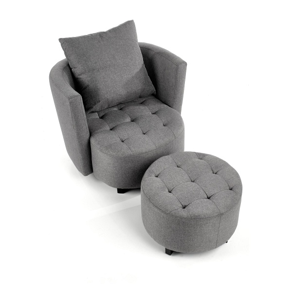 Fotel HAMPTON popielaty - Halmar