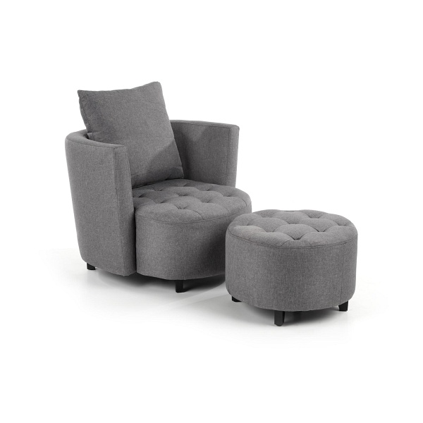 Fotel HAMPTON popielaty - Halmar