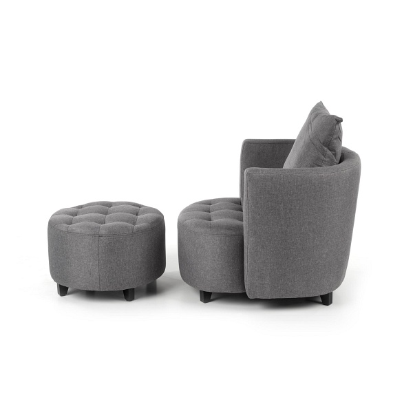 Fotel HAMPTON popielaty - Halmar