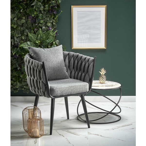 Fotel AVATAR wypoczynkowy popielaty - Halmar